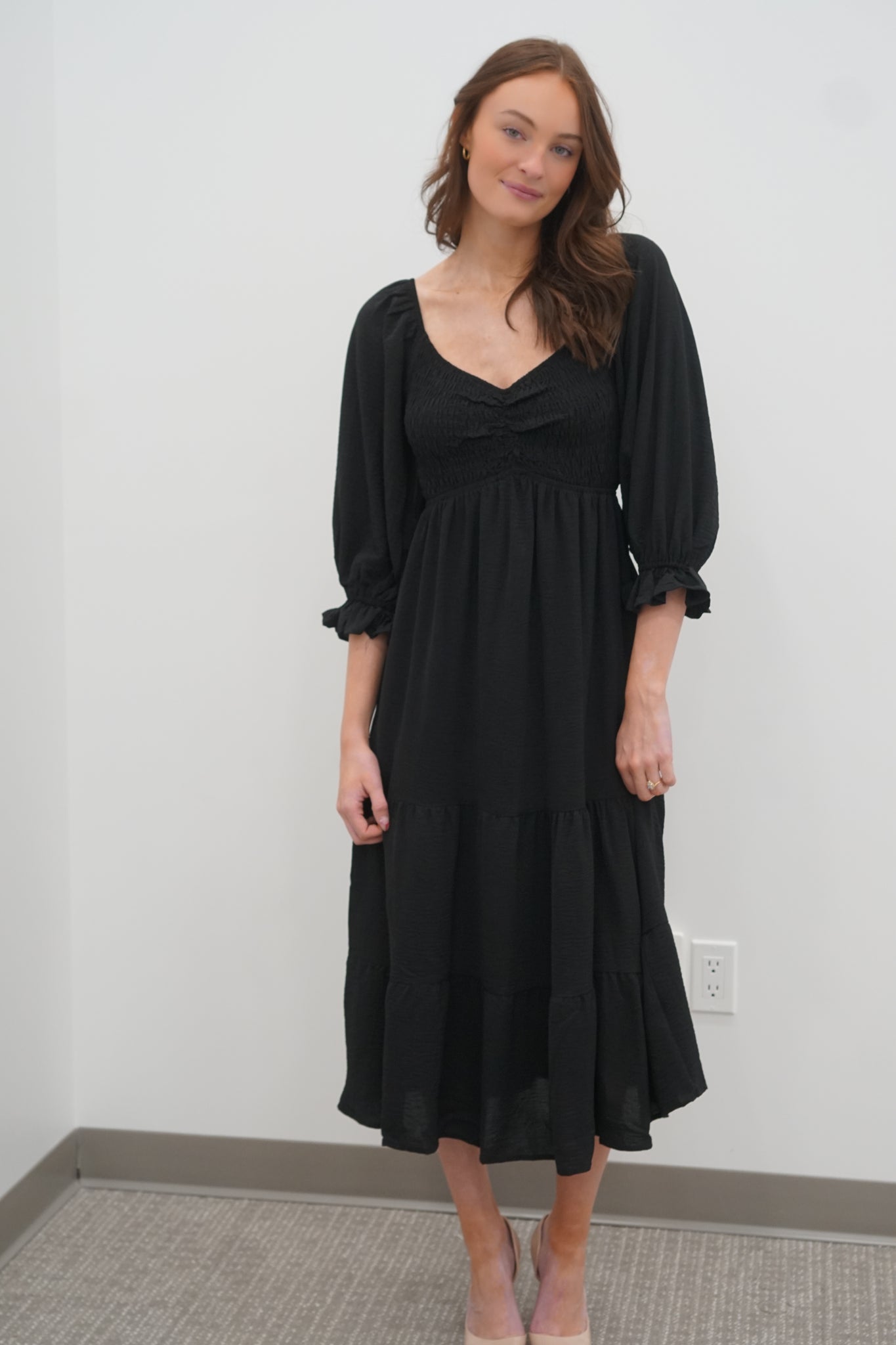 Cassandra Dress-BLK - She & Sky