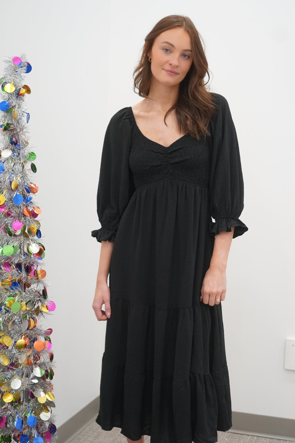 Cassandra Dress-BLK - She & Sky