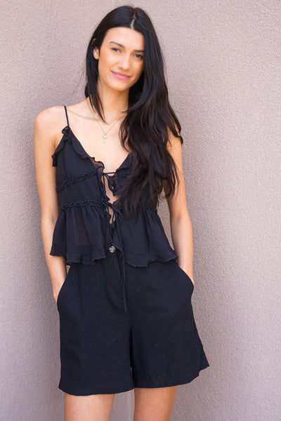 Deliah Ruffled Cami-2 Colours! - Uforia Muse 
