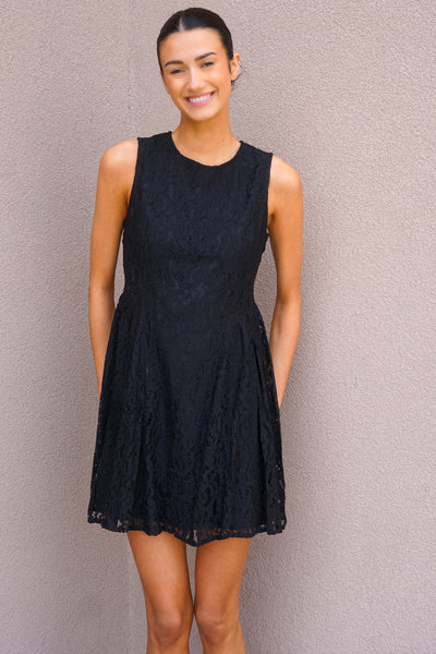 Nova Lace Dress-Black - Uforia Muse 