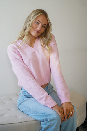 Liv Collared Knit Top