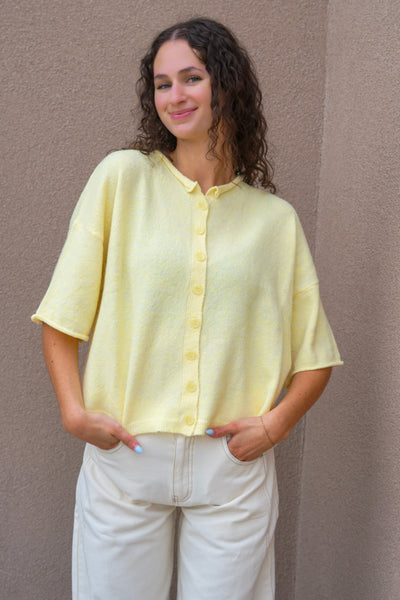 Sunshine Knit Boxy Cardi