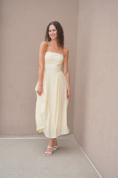 Golden Hour Strapless Dress