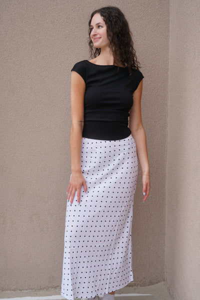 Dotted Maxi Skirt