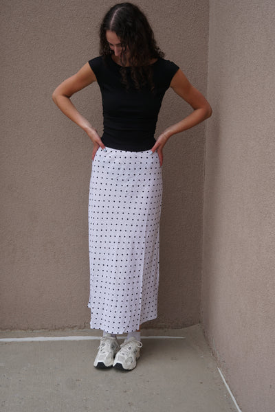 Dotted Maxi Skirt
