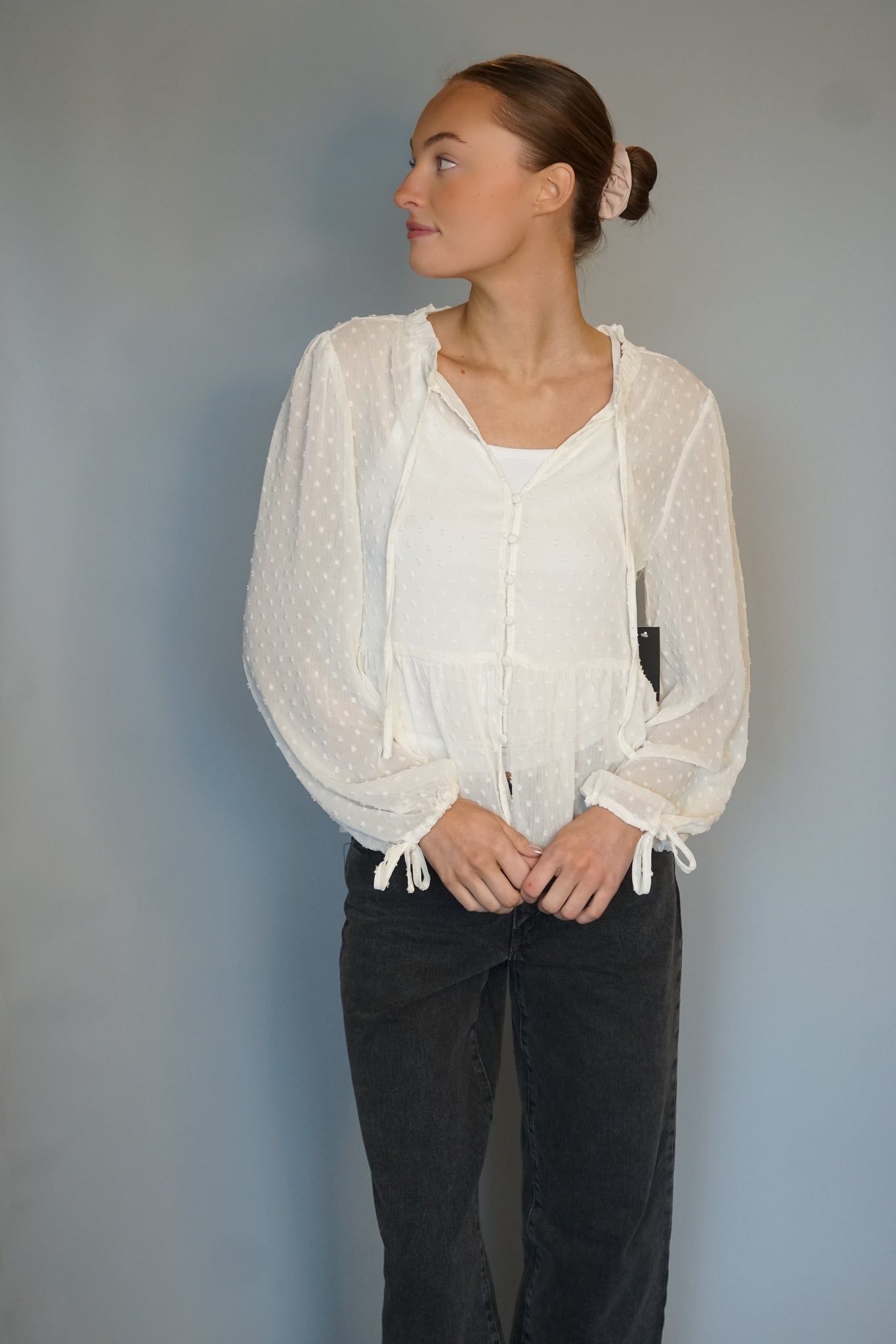 Tricia Puff LS Top- Rd Style