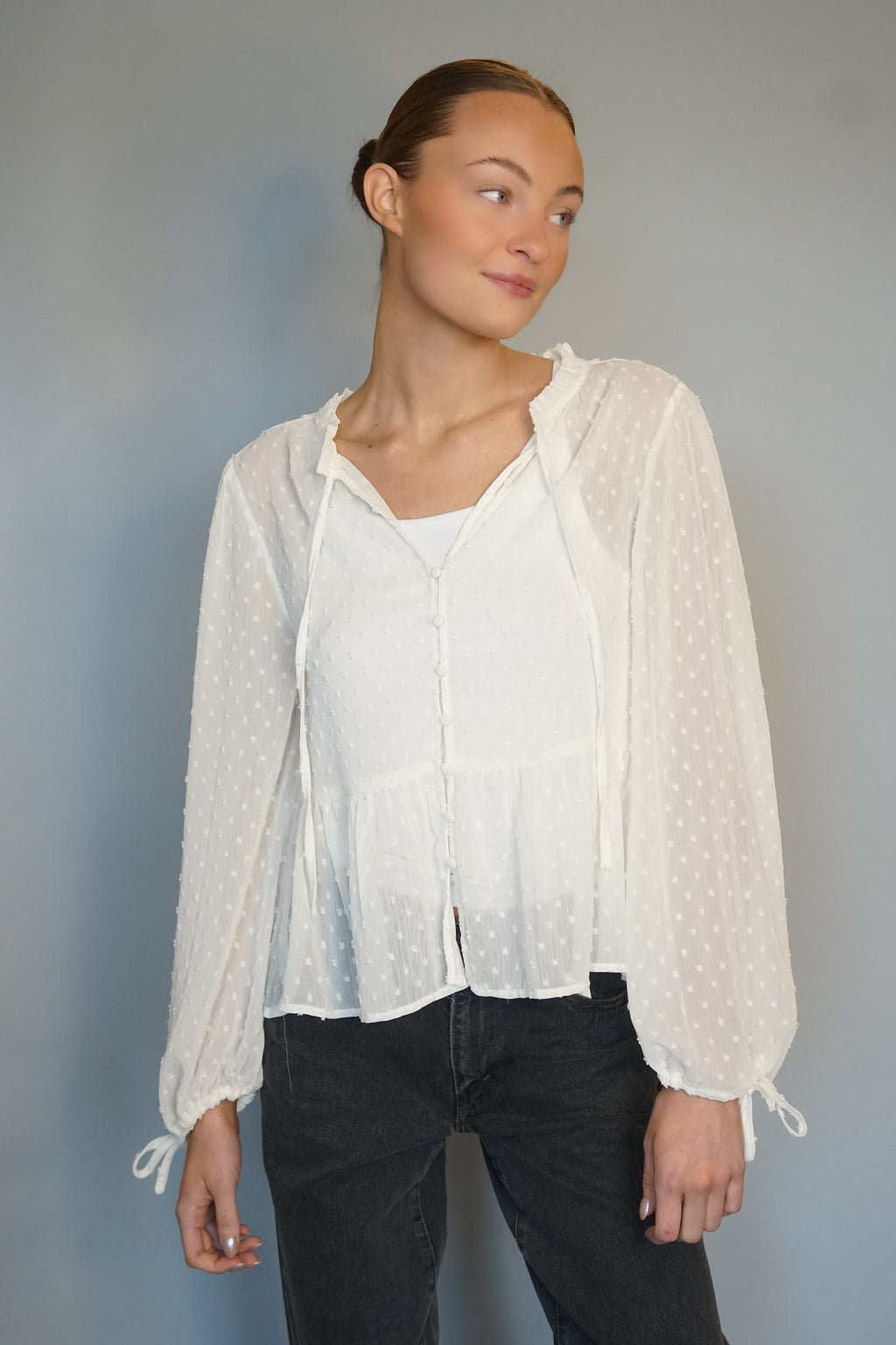 Tricia Puff LS Top- Rd Style