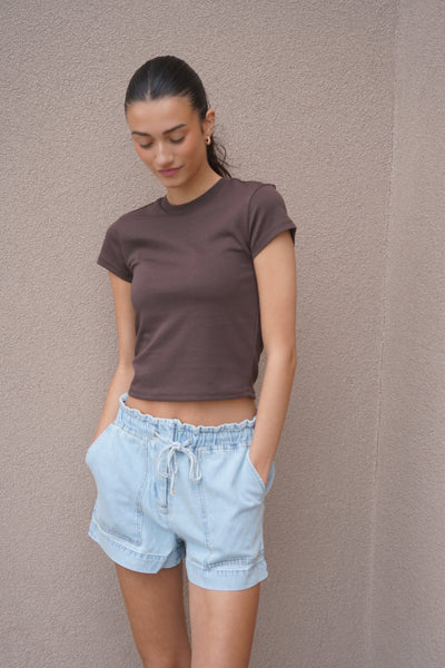 Superior Basic Tee-Brown-Only
