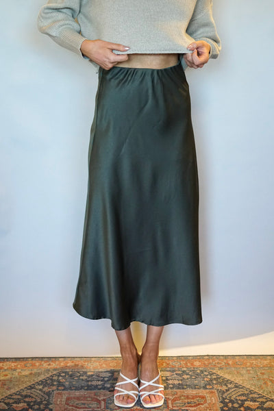 Jane Satin Bias Skirt-2 Colours- Only - Uforia Muse 
