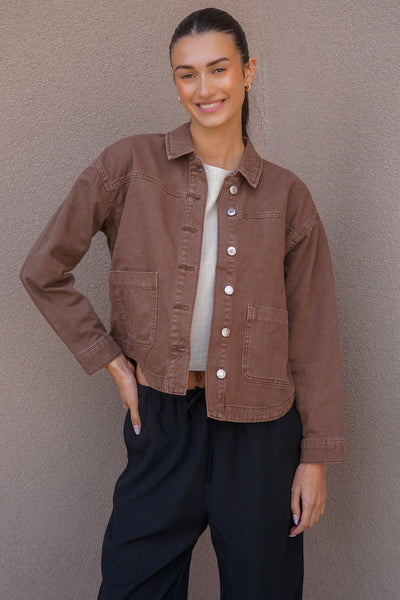 Jamie Denim Shacket- Vero Moda