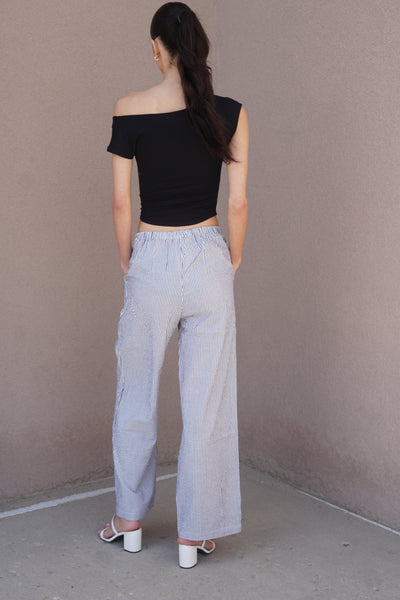 Pinstriped Drawstring Pant