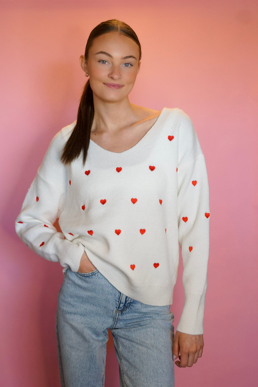 Valentina Hearts Sweater