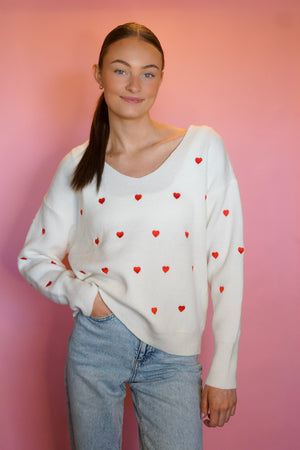 Valentina Hearts Sweater