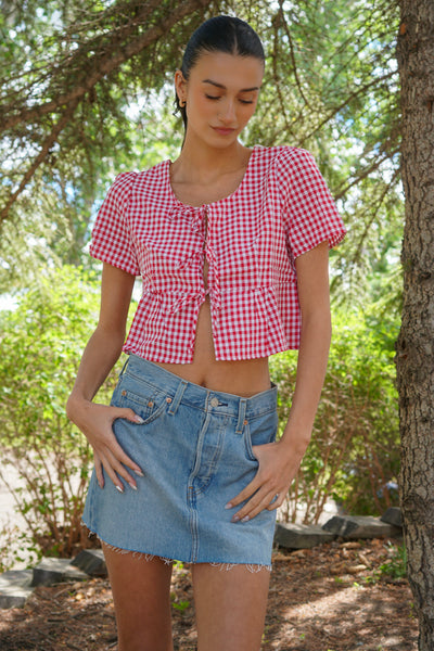Scarlett Gingham Top