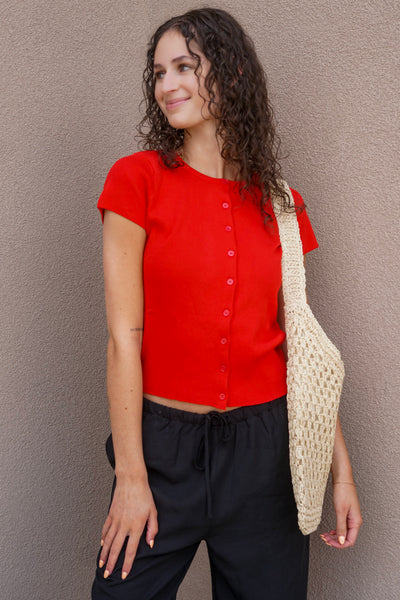 Karis Button Top