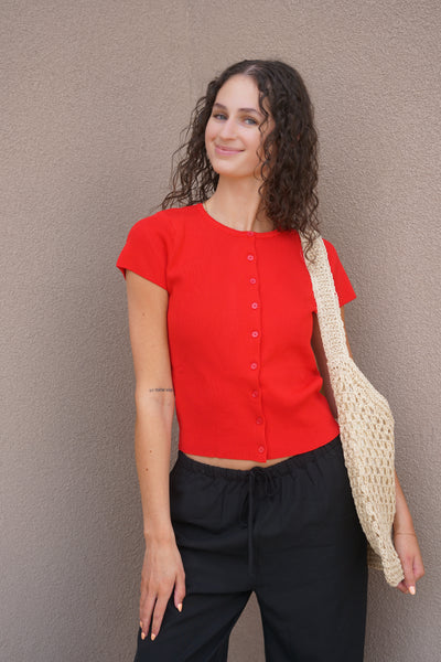 Karis Button Top
