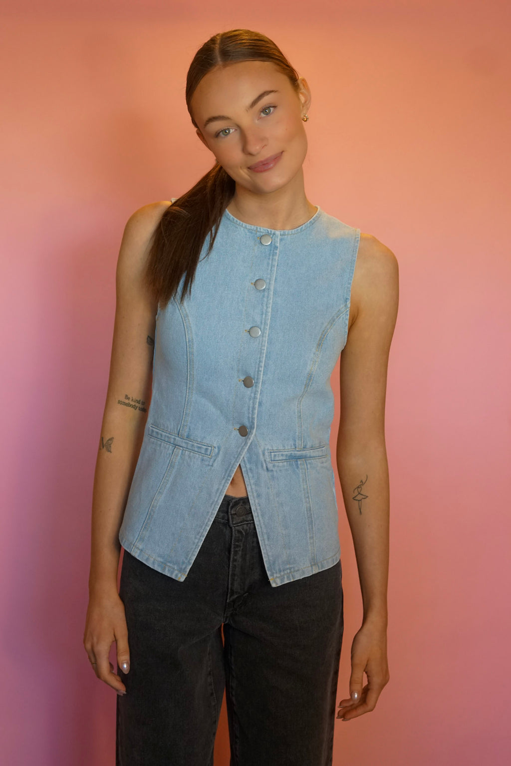 Felicity Denim Vest