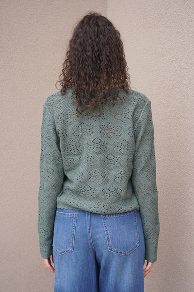 Ava Tie Cardigan-Sage-Vero Moda