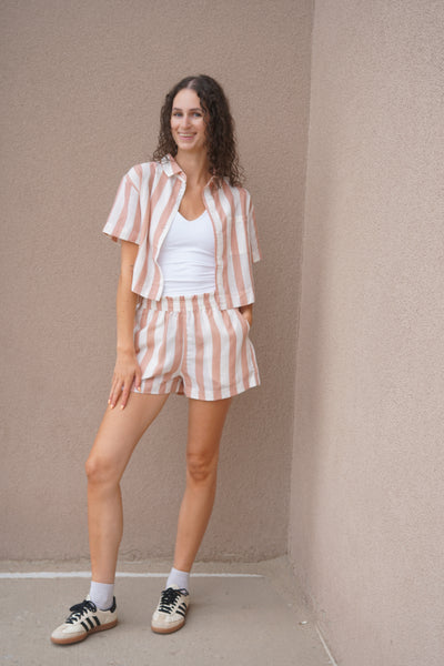 Bold Stripe Shirt-Pink or Navy!