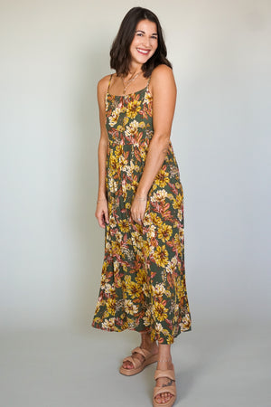 Floral Tie Back Dress - Dex