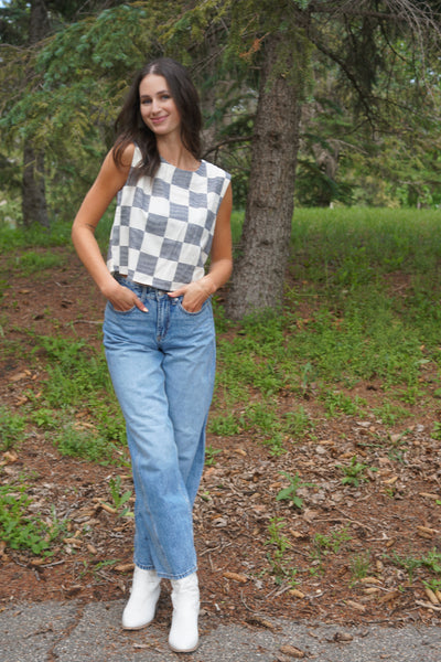 Checked Top