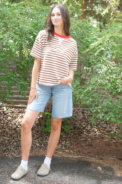Two-Step Stripe Tee