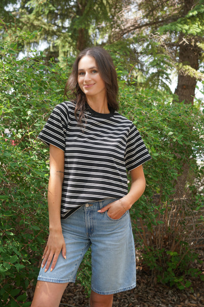 Ember Stripe Tee-Noisy May - Uforia Muse 