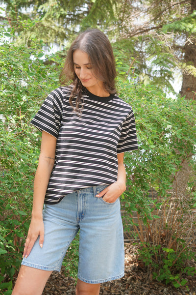 Ember Stripe Tee-Noisy May - Uforia Muse 