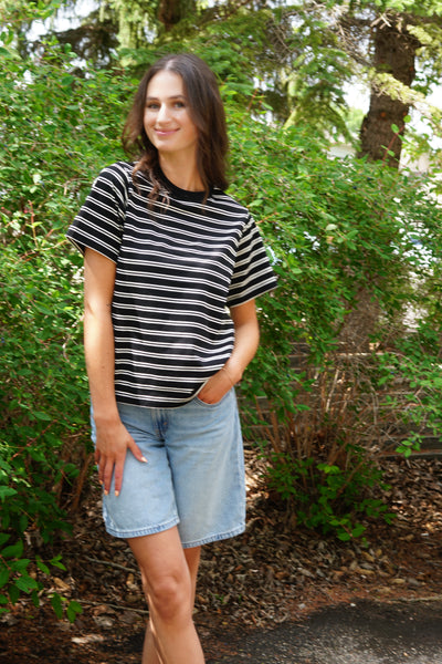 Ember Stripe Tee-Noisy May - Uforia Muse 