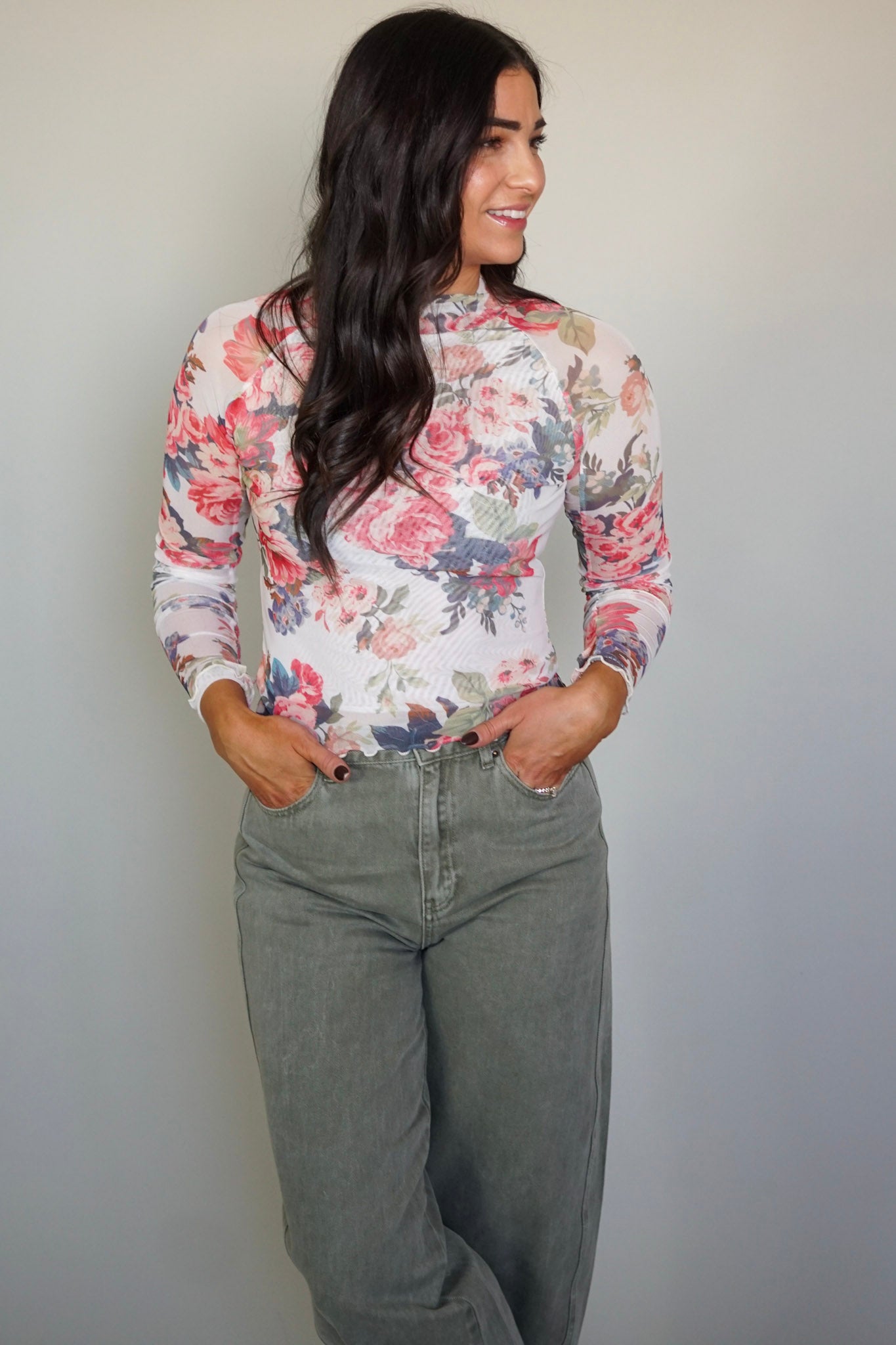 Forever Floral 3.0 Sheer Top- Shop Teach