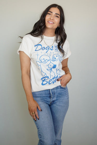 Dog Mom Tee- Shop Teach - Uforia Muse 