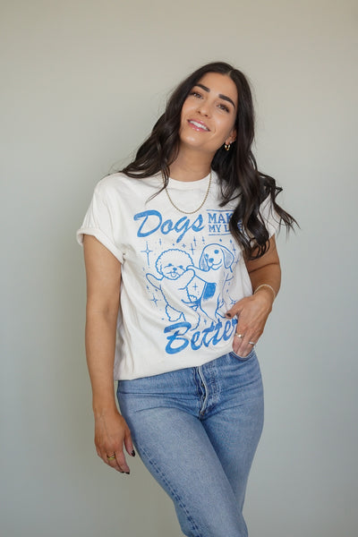 Dog Mom Tee- Shop Teach - Uforia Muse 