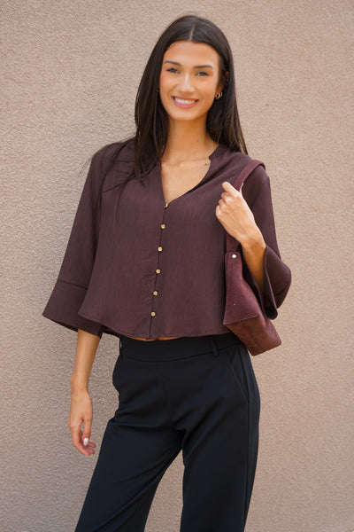 Wide Sleeve Blouse