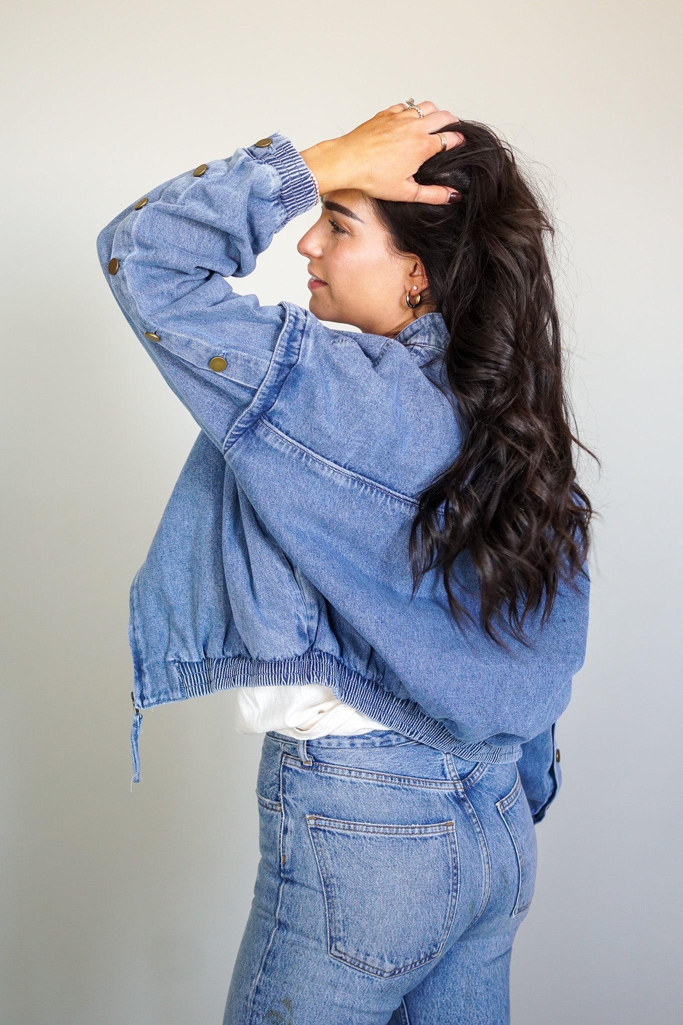 Annie Denim Bomber- Shop Teach