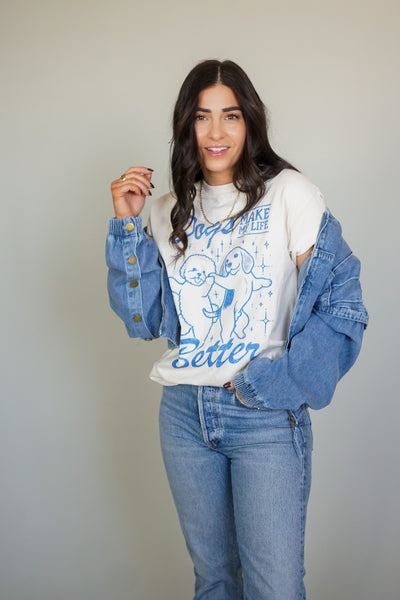 Dog Mom Tee- Shop Teach - Uforia Muse 