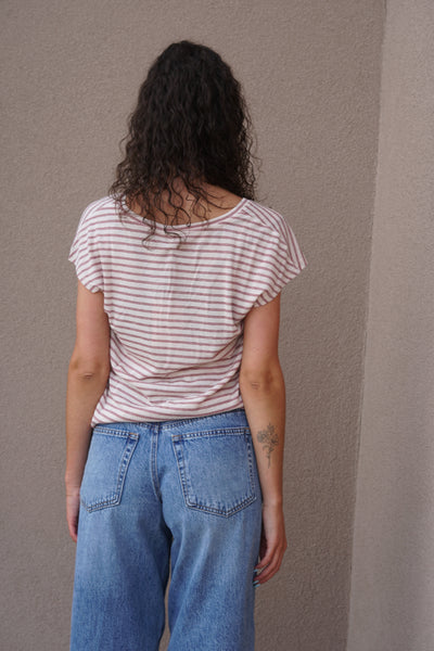 Vida Striped Tee- Only