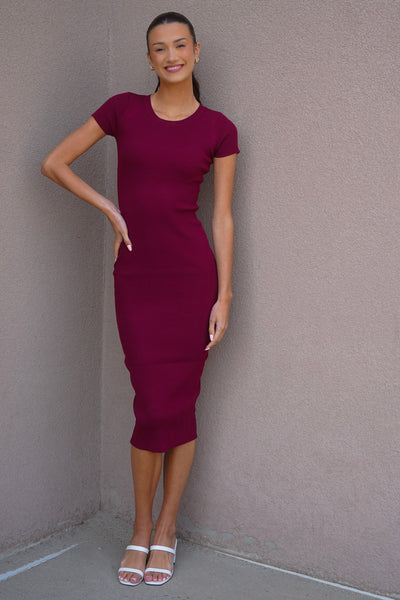 Cam Dress-Wine