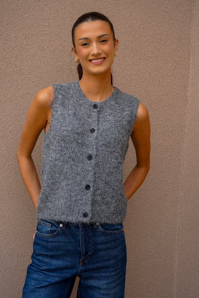 Novah Button Vest- Vero Moda