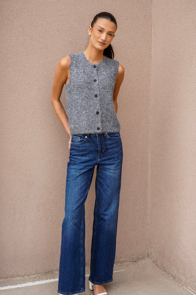 Novah Button Vest- Vero Moda