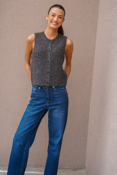 Novah Button Vest- Vero Moda