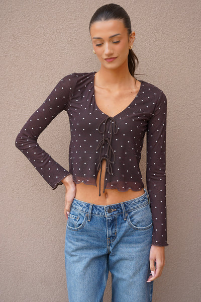 Amara Dot Mesh Top-Z Supply