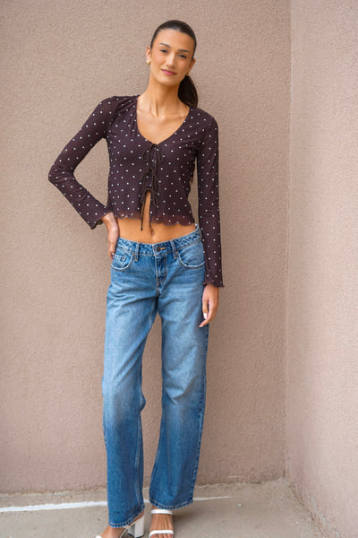 Amara Dot Mesh Top-Z Supply