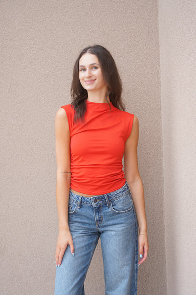 YVE Signature Second Skin Top-Red-RD Style