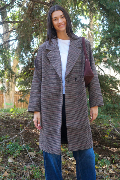 Lulu Check Coat- Only