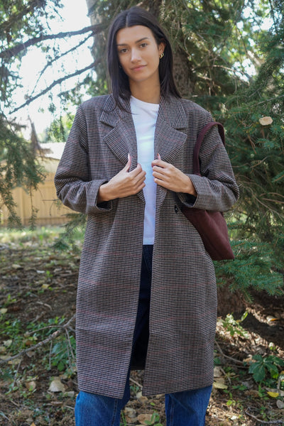 Lulu Check Coat- Only
