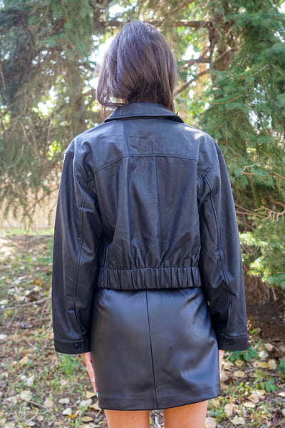 Luana Bomber Shacket-Black- Vero Moda
