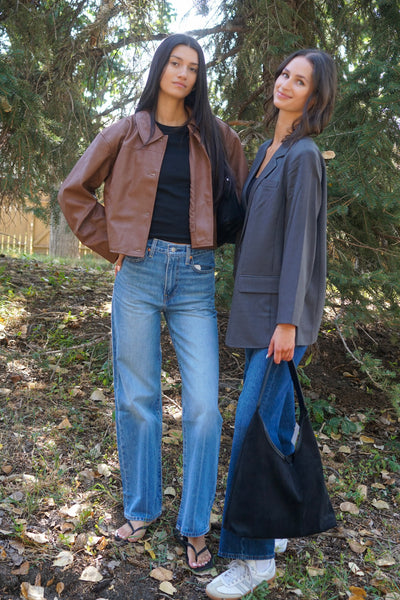 Luana Bomber Shacket- Brown- Vero Moda