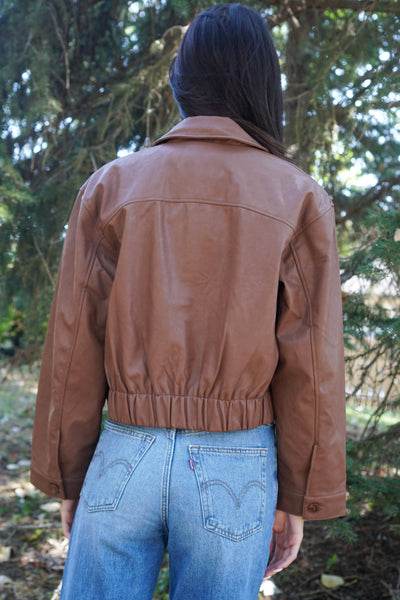 Luana Bomber Shacket- Brown- Vero Moda