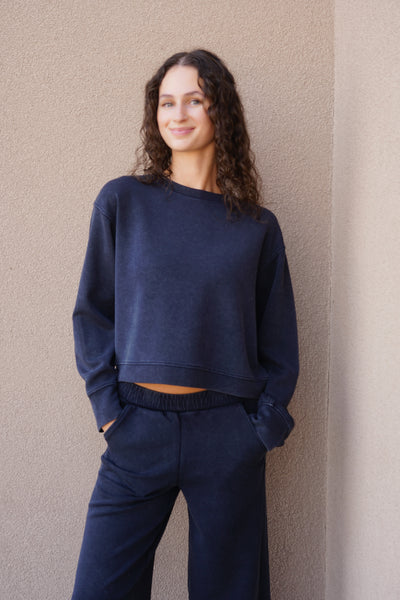 Beatrice Pullover-Navy-Rd Style