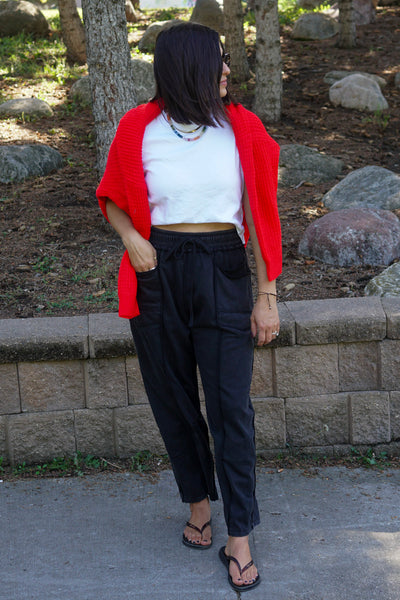 Stanford Barrel Sweatpant-Black-Shop Teach